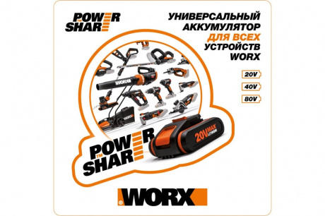 Купить Мультитул WORX WX682.9 20V без акк и з/у фото №8